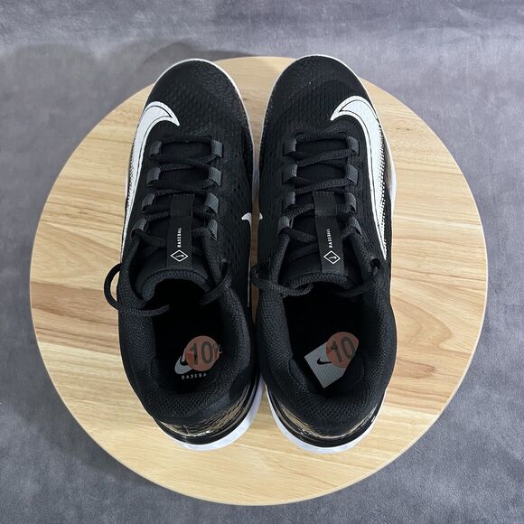 Nike Alpha Huarache Elite 4 Mens Size 10 Baseball Low Top Molded Cleats Black main image 8